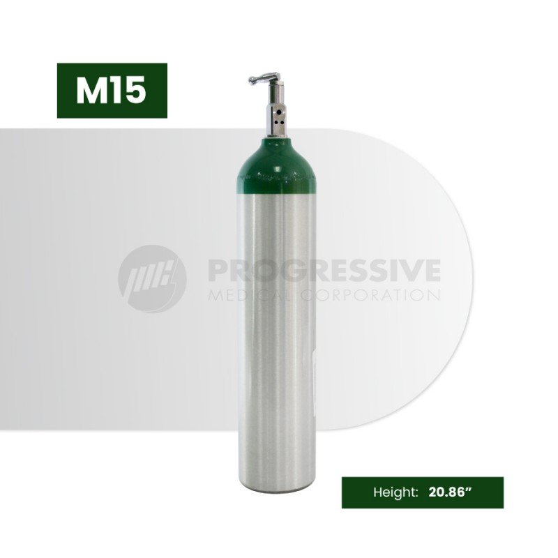 Aluminum Oxygen Cylinder Tank, M15 (with content)
