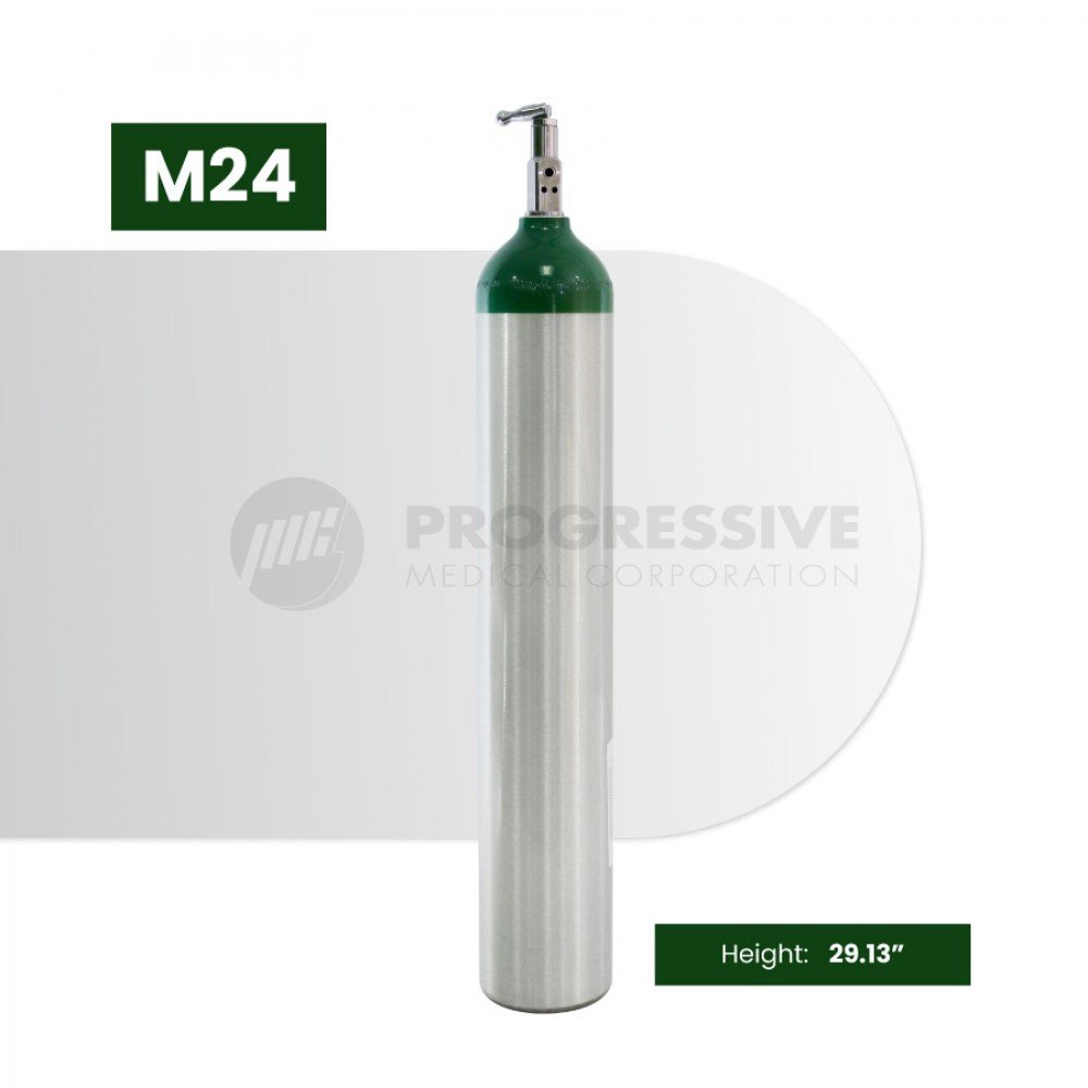 Aluminum Oxygen Cylinder Tank, M24 (with content)