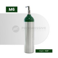 Aluminum Oxygen Cylinder Tank, M6 (with content)