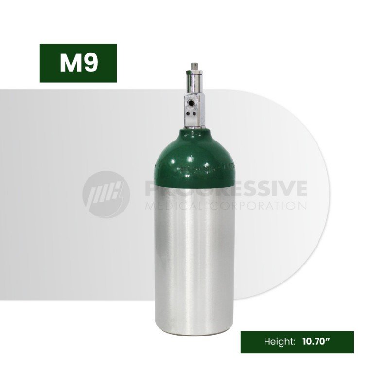 Aluminum Oxygen Cylinder Tank, M9 (with content)