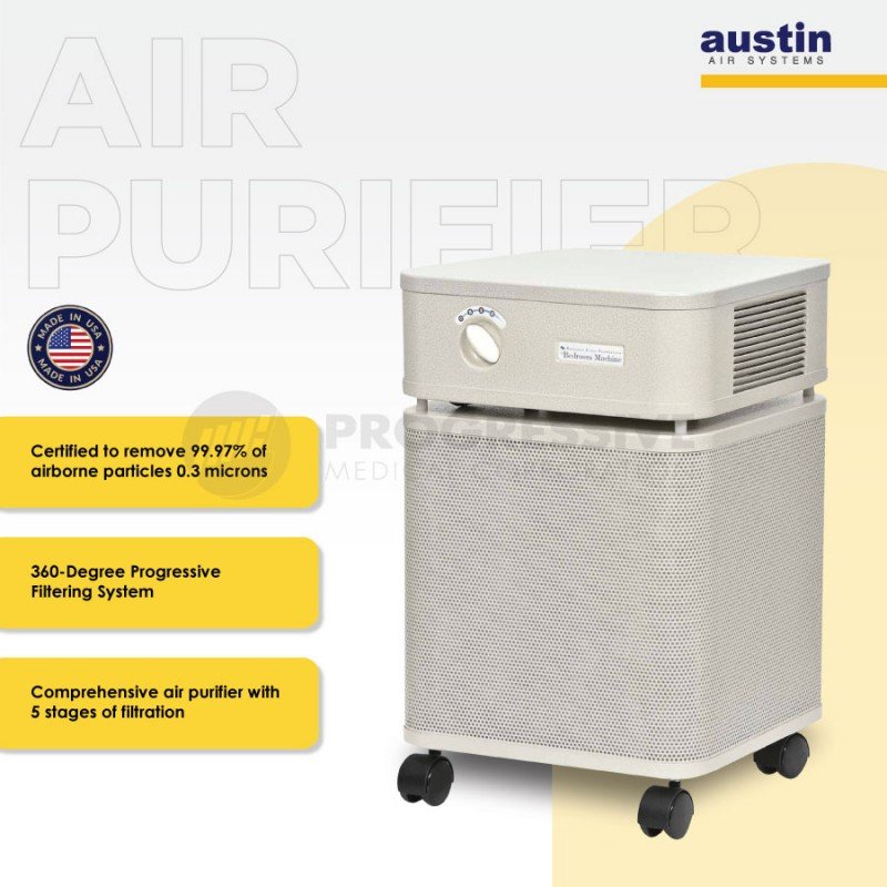 Austin Air Purifier Bedroom 402 Sandstone