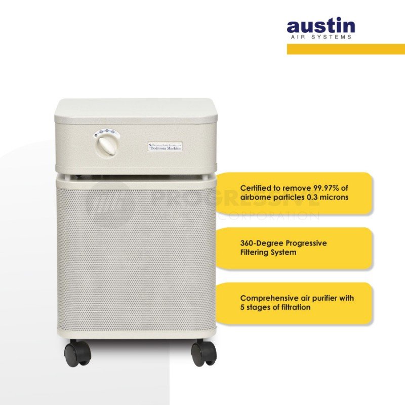 Austin Air Purifier Bedroom 402 Sandstone