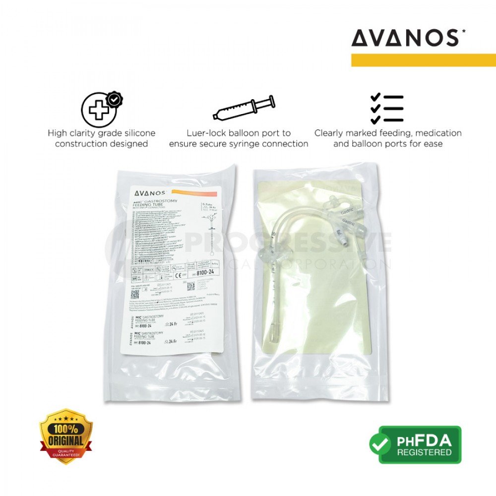Avanos Gastrostomy Feeding Tube ENFit-ready Fr-24  