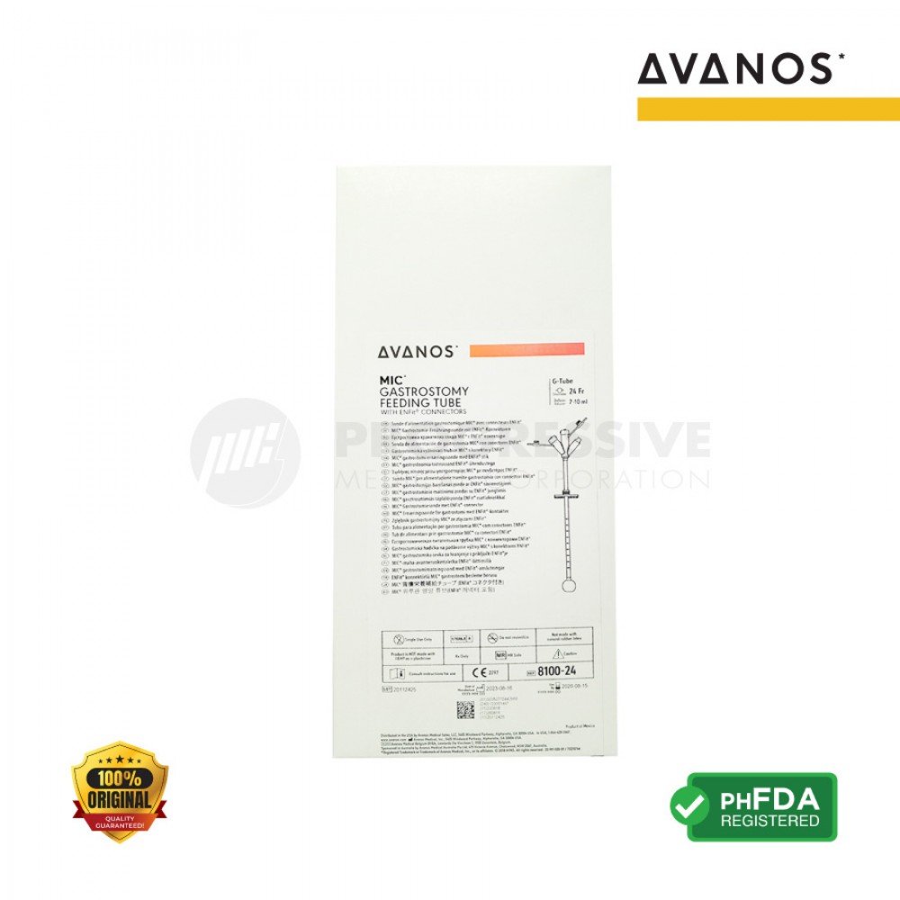 Avanos Gastrostomy Feeding Tube ENFit-ready Fr-24  