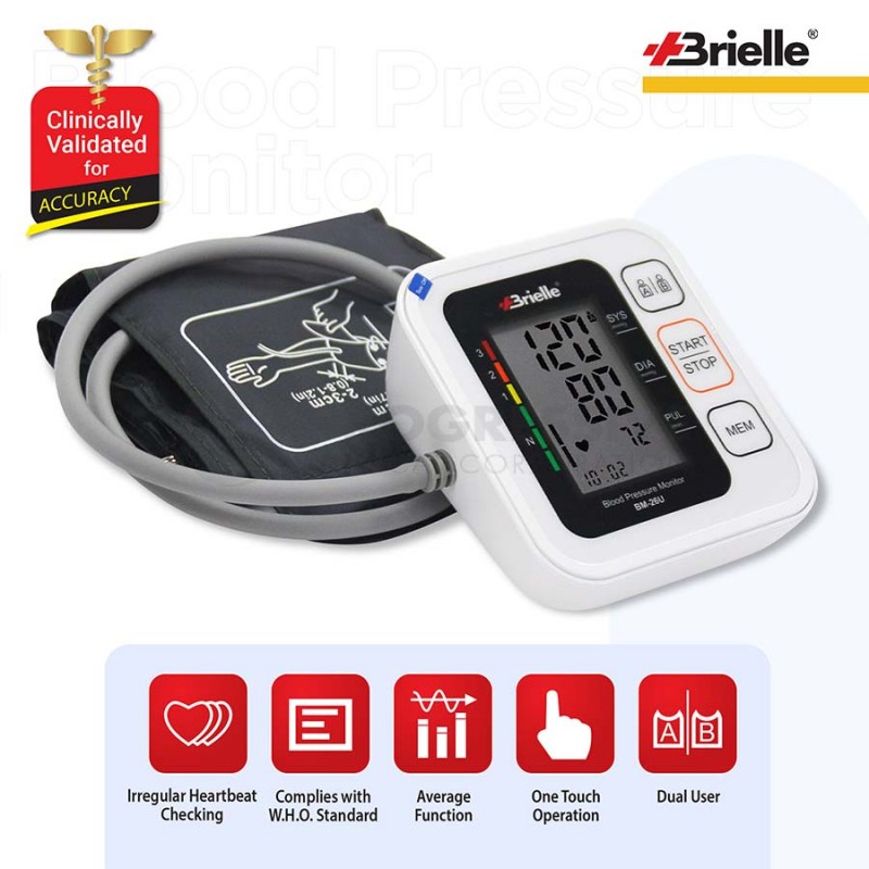 Brielle Automatic Arm-Type Blood Pressure Monitor BM-26U