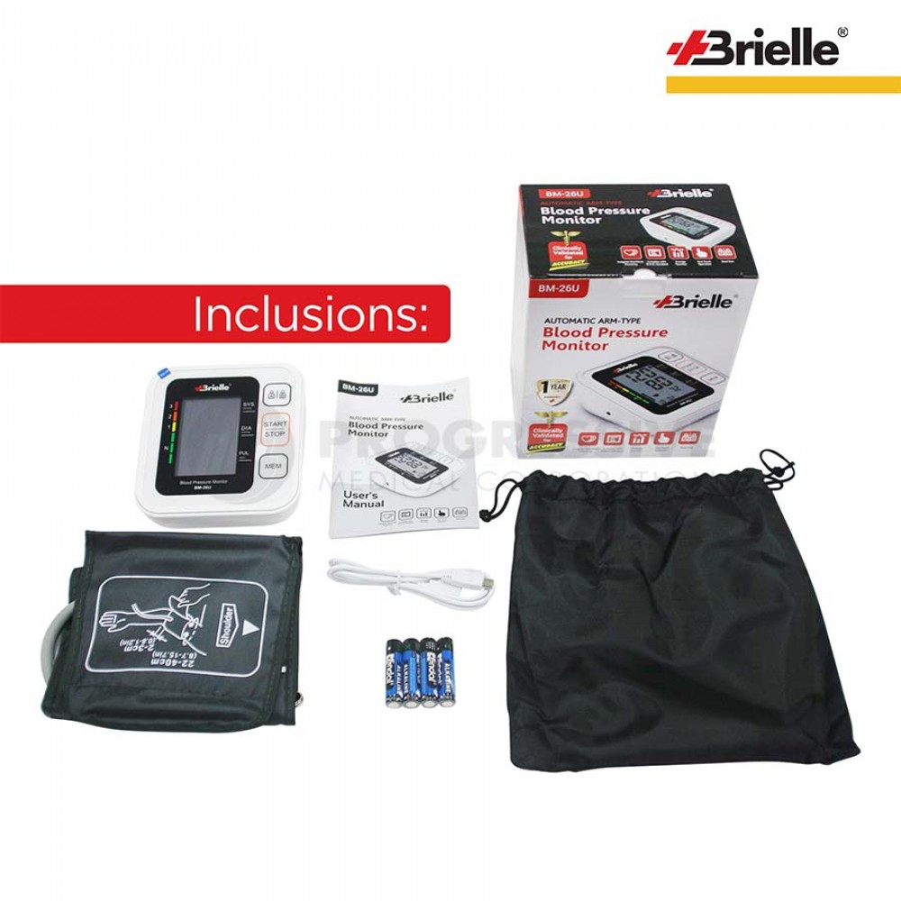 Brielle Automatic Arm-Type Blood Pressure Monitor BM-26U