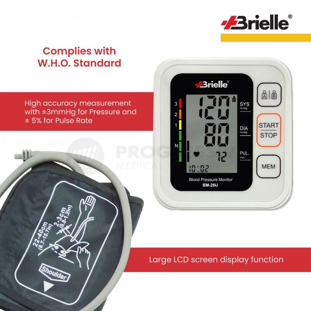Brielle Automatic Arm-Type Blood Pressure Monitor BM-26U
