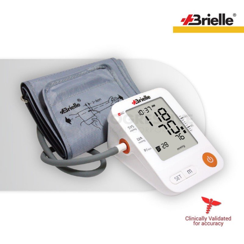 Brielle Automatic Arm-Type Blood Pressure Monitor with Adaptor (BM-270)