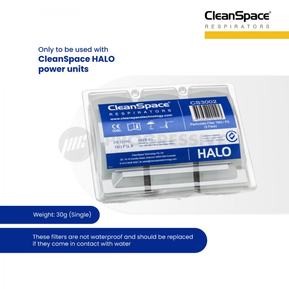 CleanSpace HALO Particulate Filter Pack of 3