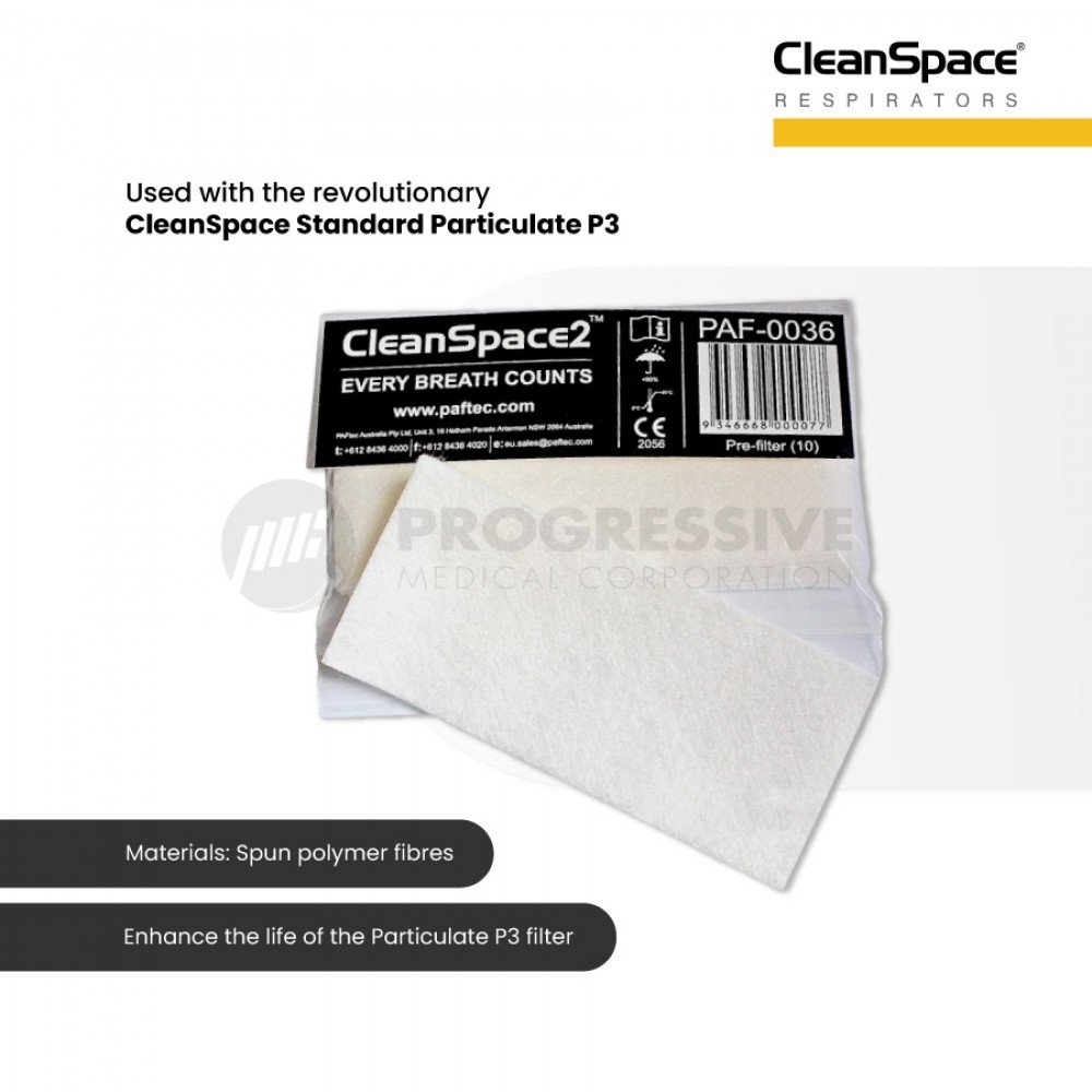 CleanSpace2 Particulate Pre-Filter Standard pack of 10's