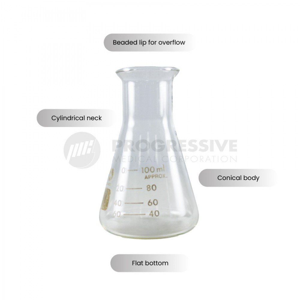 Erlenmeyer Flask Glass, 100ml Erlenmeyer Flask Glass, 100ml
