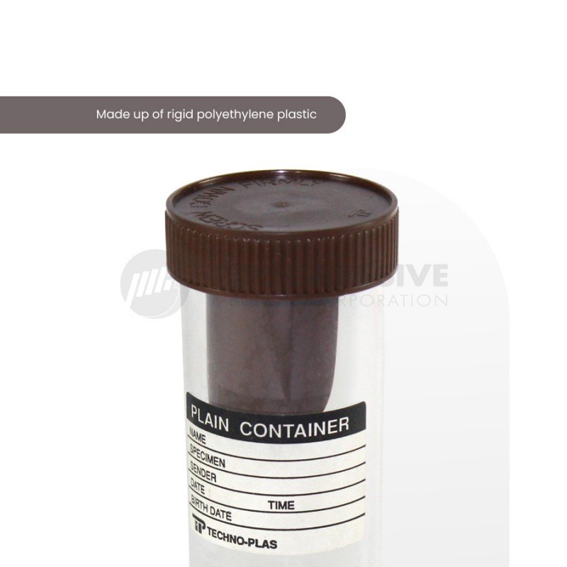 Faeces Container W/ Spoon, 120ml