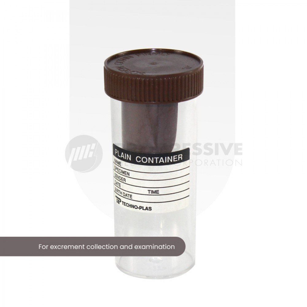 Faeces Container W/ Spoon, 120ml Faeces Container W/ Spoon, 120ml