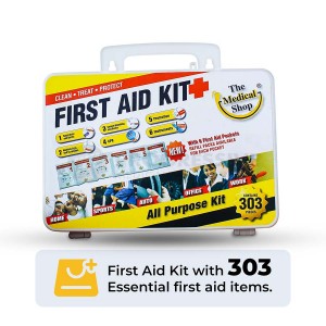 First Aid Kit 303 pcs Hard Case