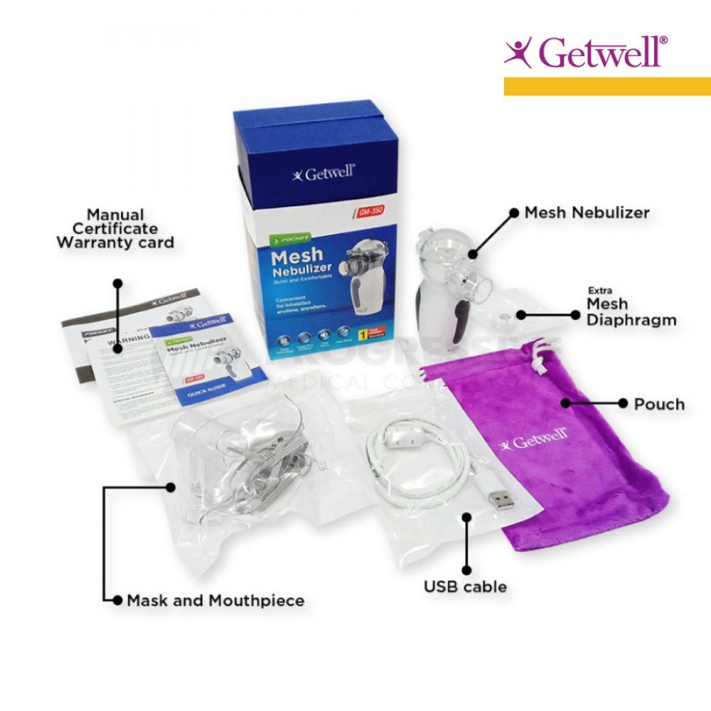 Getwell Pocket Mesh Nebulizer GM-350