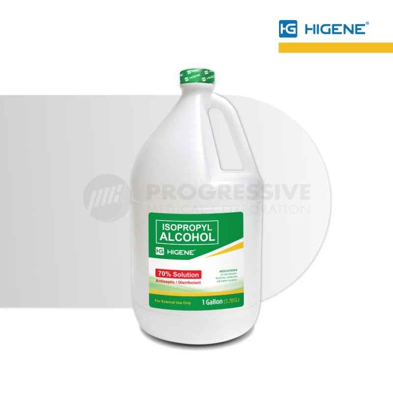 Higene 70% Isopropyl Alcohol, 1 galon