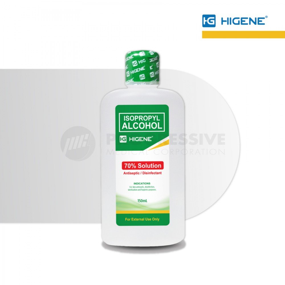 Higene 70% Isopropyl Alcohol, 150 ml