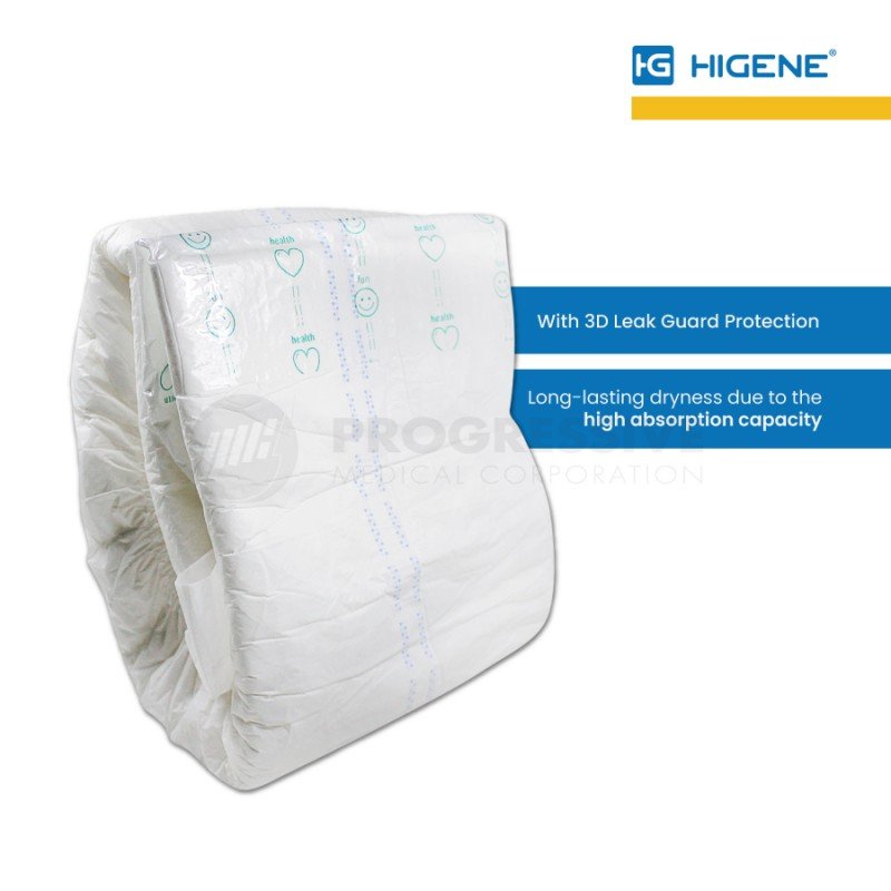 Higene Adult Diaper, Large (sold by packs of 10s)