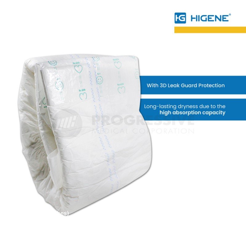 Higene Adult Diaper, Medium (sold by packs of 10s)