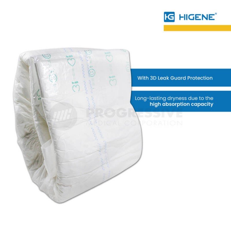 Higene Adult Diaper, X-Large (sold by packs of 10s)