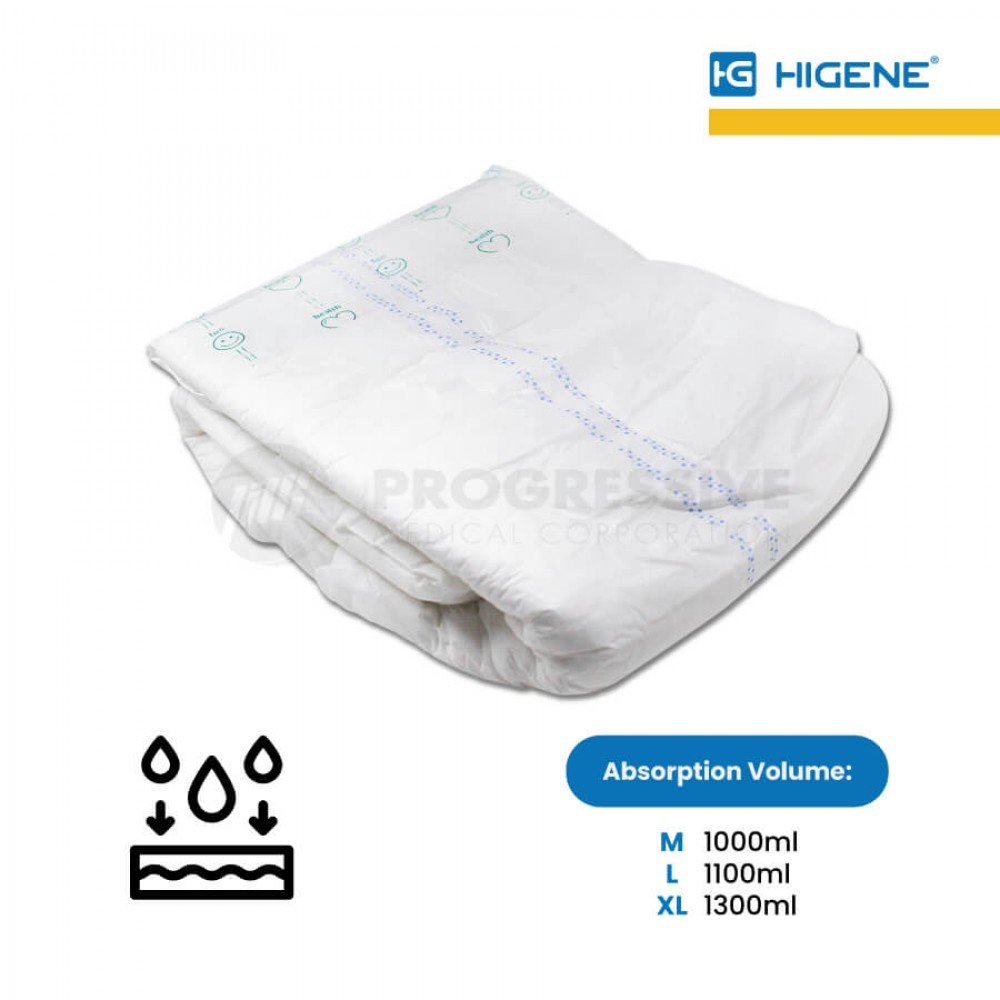 Higene Adult Diaper, X-Large (sold by packs of 10s)