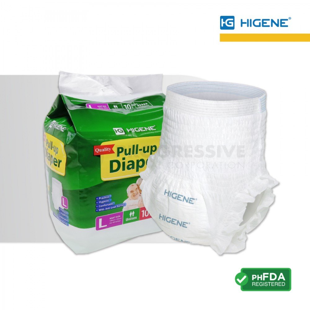 Higene Adult Pull Up Diaper (sold by packs of 10s)