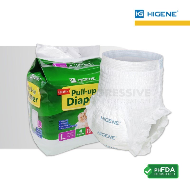 Higene Adult Pull Up Diaper (sold by packs of 10s)