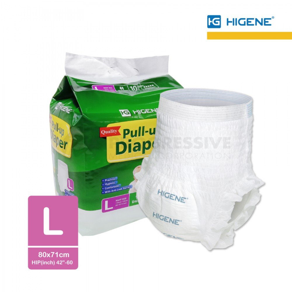 Higene Adult Pull Up Diaper (sold by packs of 10s)