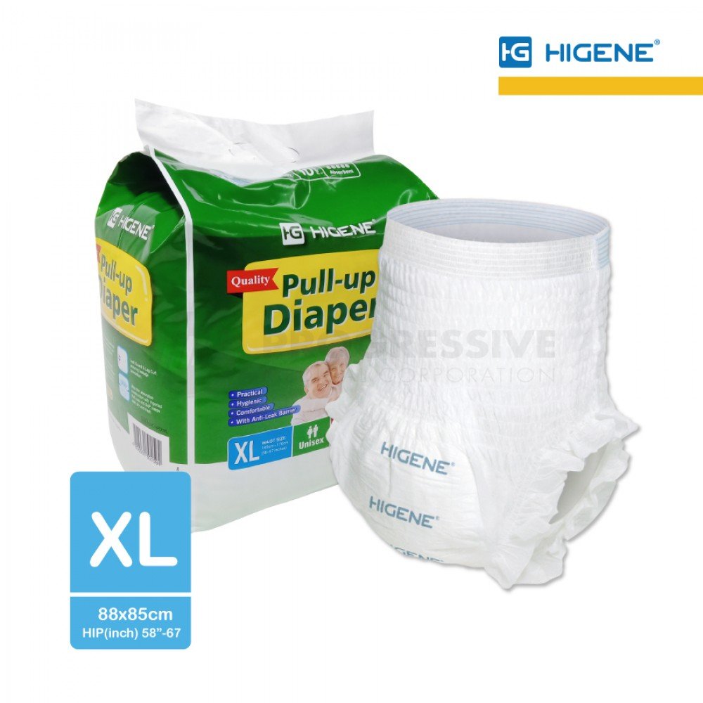 Higene Adult Pull Up Diaper (sold by packs of 10s)