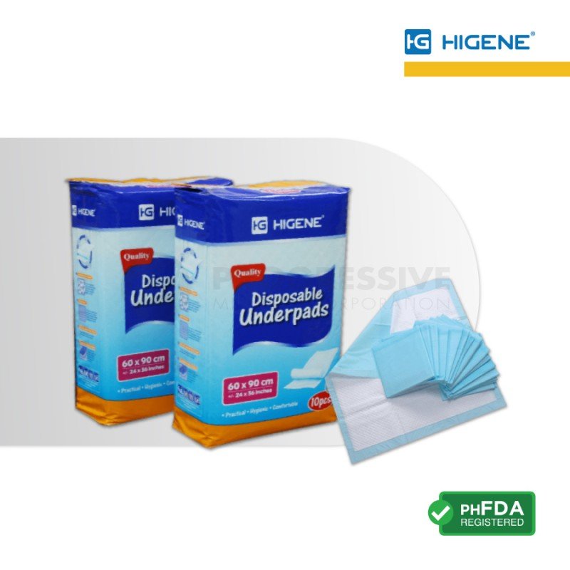 Higene Premium Underpads, 60x90cm (sold by packs of 10s)