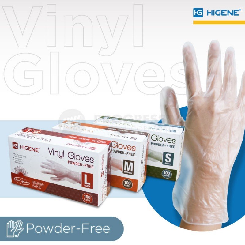Higene Vinyl Gloves (Powder Free)