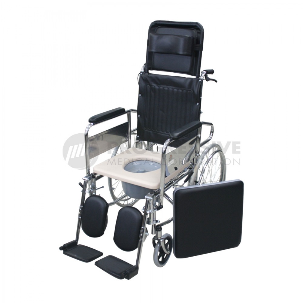 Inmed Wheelchair Reclining High Back with Commode