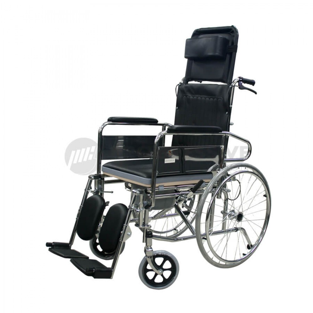 Inmed Wheelchair Reclining High Back with Commode