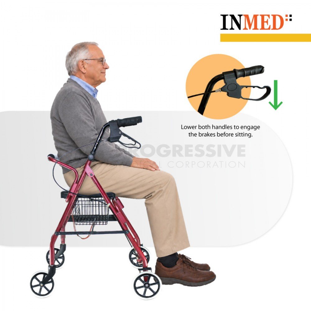 Inmed Rollator, 4 Wheels 