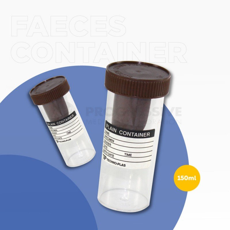 Faeces Container W/ Spoon, 120ml