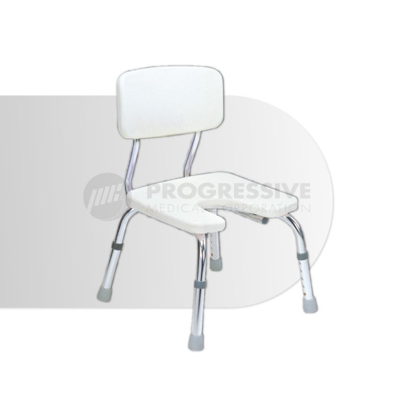 Bath Bench U-Shaped Seat w/ Back