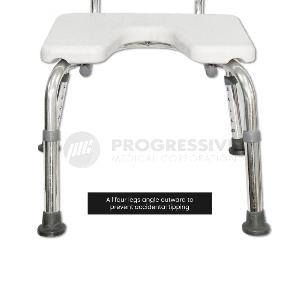 Bath Bench U-Shaped Seat w/ Back