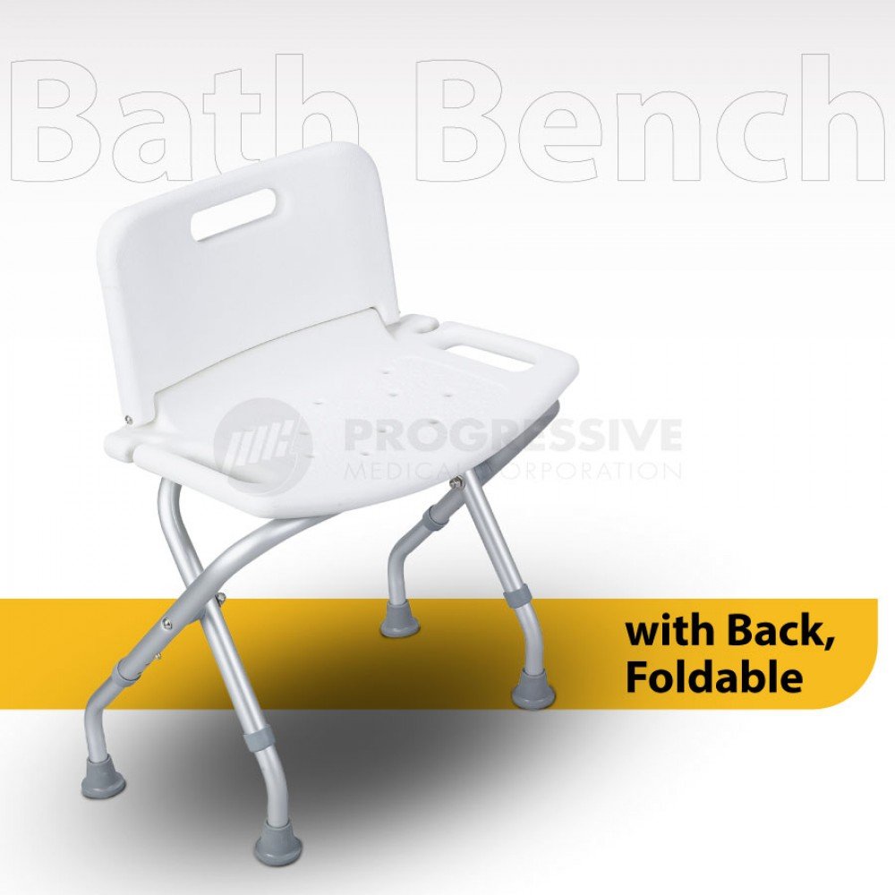 Bath Bench w/ Back, Foldable