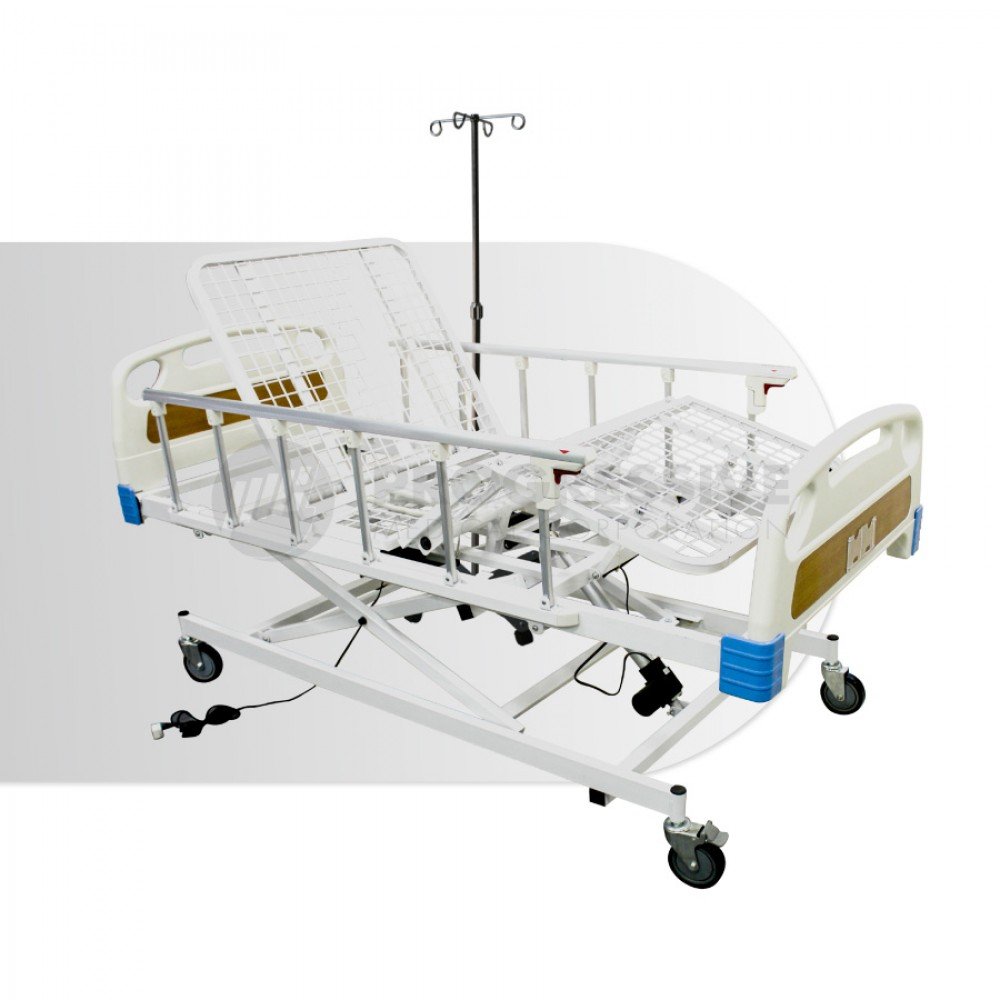 Electric Patient Bed w/ IV stand, 3 Function