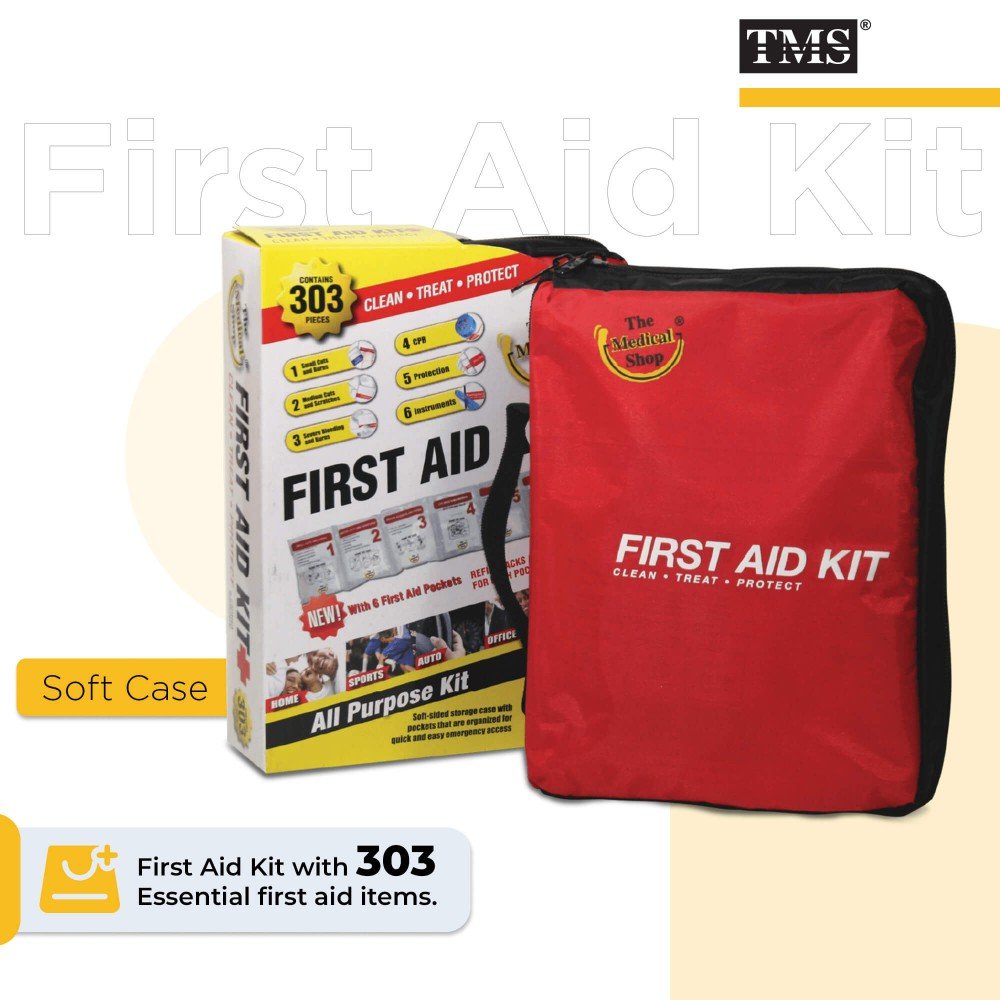 First Aid Kit 303 pcs Soft Case