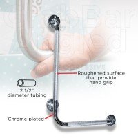 Grab Bar Angled, 24x16 inches (Left only)
