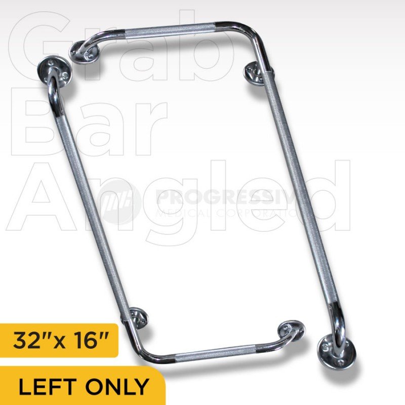Grab Bar Angled, 32x16 inches (Left only)