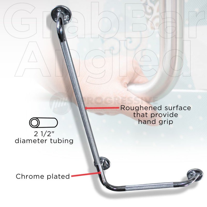 Grab Bar Angled, 32x16 inches (Left only)