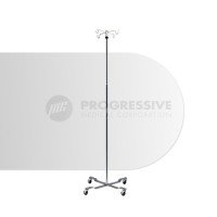 IV Pole Stand with 4 Legs and 4 Prong