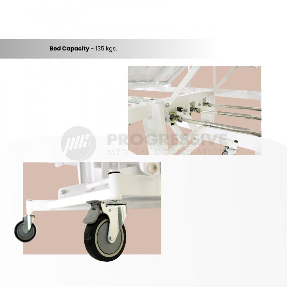 Manual Patient Bed, 3 - Crank