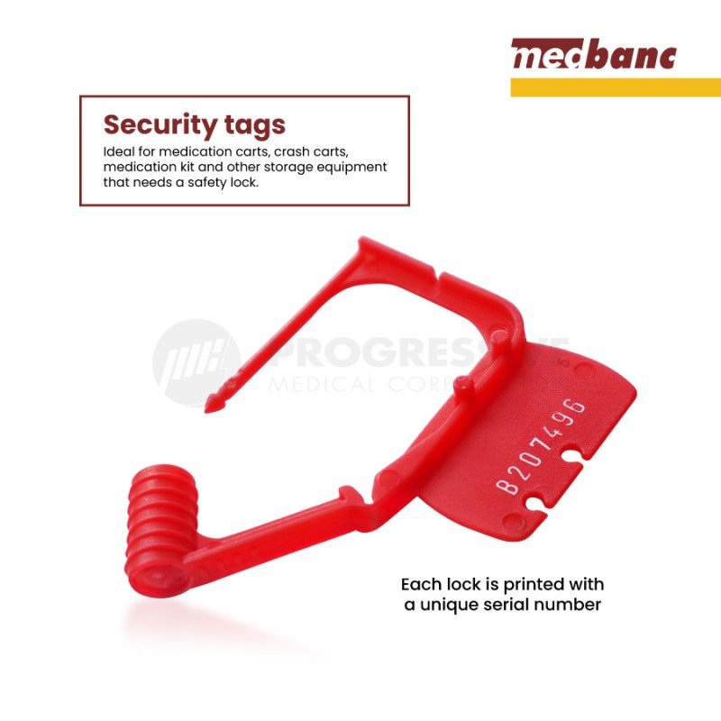 Medbanc Single-Use Tamper-Evident Lock