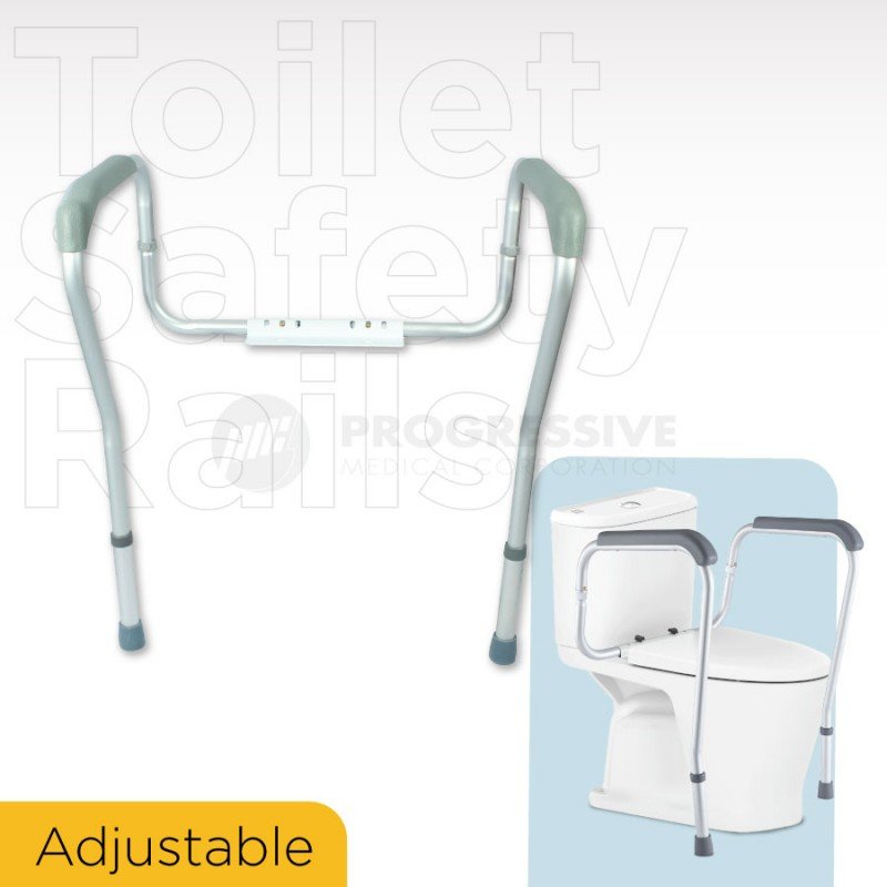 Toilet Safety Rails, Adjustable