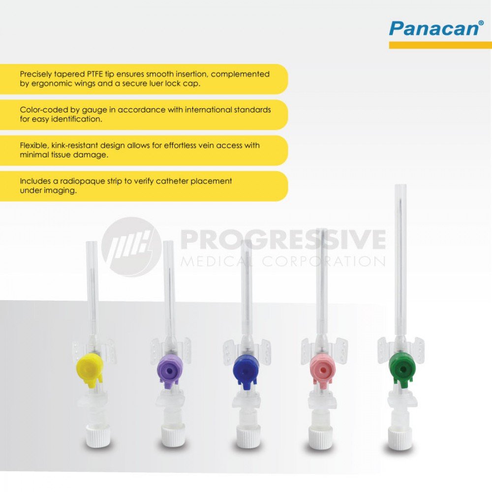 Panacan IV Cannula with Wing and Port