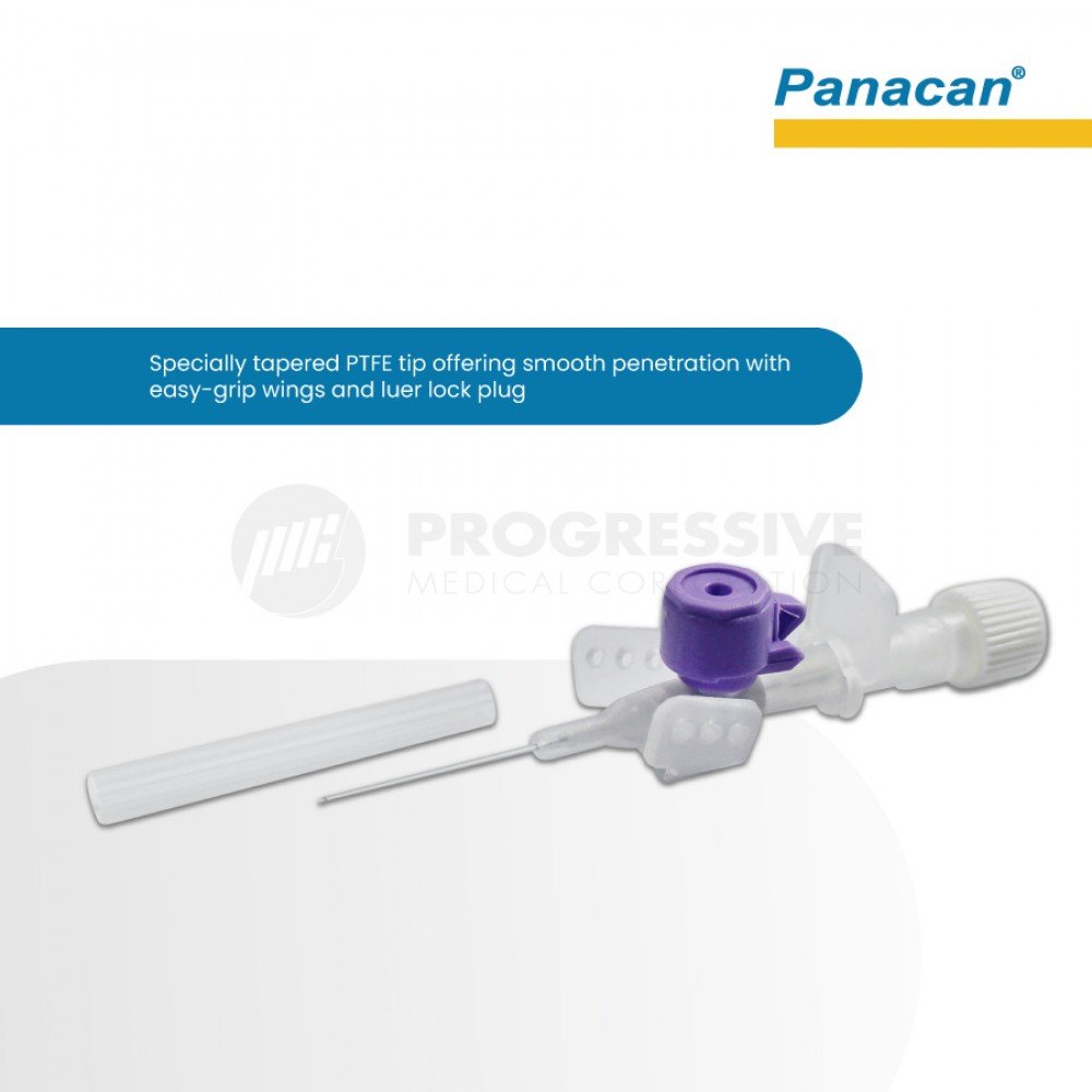 Panacan IV Cannula with Wing and Port