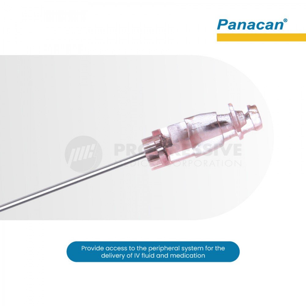 Panacan Safety IV Cannula with Wing and Port